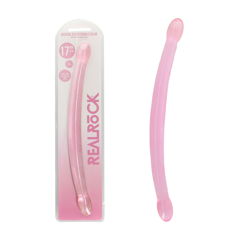 Realrock Non Realistic Double Dong 17 Pink 42 Cm Double Dong The Red Lantern Adult Shop