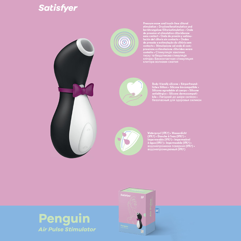 Satisfyer Penguin Touch Free Usb Rechargeable Clitoral Stimulator